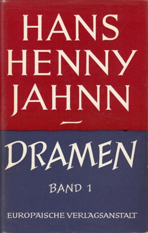 Dramen. BAND 1 (von 2) apart. Hrsg. u. mit einem Nachwort von Walter Muschg.