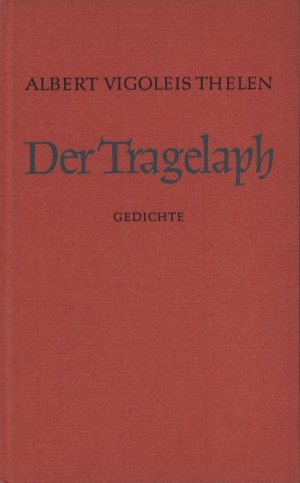 Der Tragelaph. Gedichte.