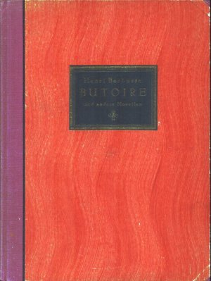 Butoire und andere Novellen.