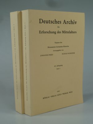 Deutsches Archiv für Erforschung des Mittelalters 60. Jahrgang Heft 1+2.