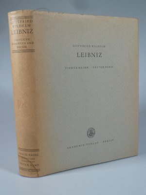 Sämtliche Schriften und Briefe 4. Reihe, 1. Bd.: Politische Schriften 1667-1676.