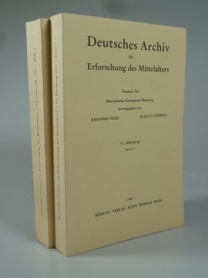 Deutsches Archiv für Erforschung des Mittelalters 53. Jahrgang Heft 1+2.