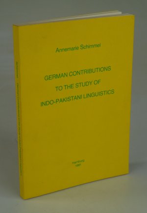 German Contributions to the Study of Indo-Pakistani Linguistics.