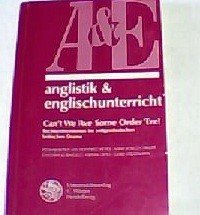 gebrauchtes Buch – Reitz, Bernhard  – Can't we 'ave some order 'ere! : Rechtsextremismus im zeitgenössischen britischen Drama. verantw. Hrsg. dieses Bd.: Bernhard Reitz, Anglistik & Englischunterricht ; Bd. 57