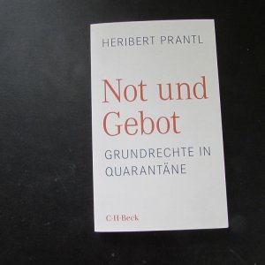 gebrauchtes Buch – Heribert Prantl – Not und Gebot - Grundrechte in Quarantäne