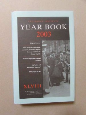 Publications of the Leo Baeck Institute - Year Book (XLVIII. Jahrgang)