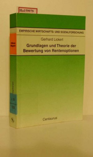 Grundlagen und Theorie der Bewertung von Rentenoptionen.