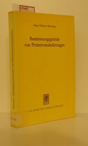 Bestimmungsgründe von Preisniveauänderungen.