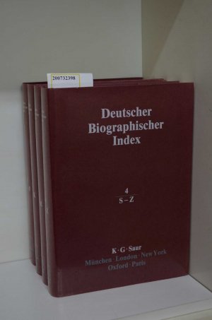 Deutscher Biographischer Index - 4 Bände