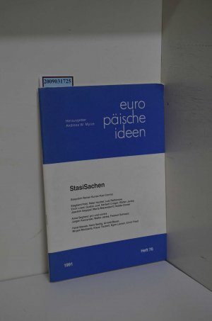 gebrauchtes Buch – Andreas W. Mytze – Europäische Ideen - StasiSachen 1991 Heft 76