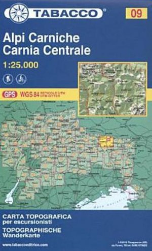 neues Buch – Tabacco Wandern 1 : 25 000 Alpi Carniche Carnia Centrale