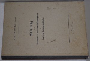 Anleitung für die Beobachter an den Niederschlagsmeßstellen des deutschen Reichswetterdienstes.