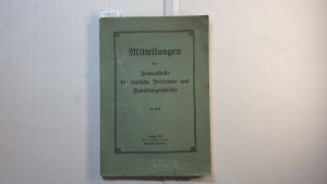 Mitteilungen der Zentralstelle für Deutsche Personen- und Familiengeschichte. Heft 10, 1912