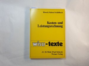 Kosten- und Leistungsrechnung