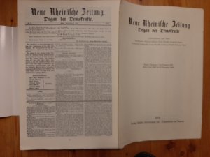 Neue Rheinische Zeitung, Organ der Demokratie. Band 1, Nr. 1 bis 183 und Band 2, Nr. 2 bis 301 (Köln, 1.Juni 1848 bis 31.Dez. 1848 und Köln 1.Januar 1849 […]