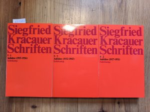 Schriften 5.1, 5.2, 5.3. Aufsätze. 3 Bände. (Hrsg.) von Inka Mülder-Bach (3 BÜCHER)