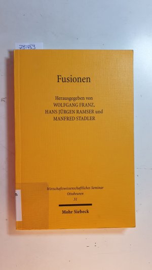 gebrauchtes Buch – Franz, Wolfgang  – Fusionen