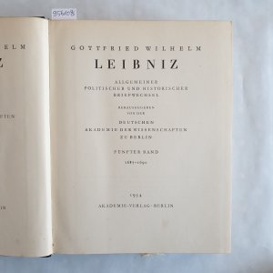 Sämtliche Schriften und Briefe: Reihe 1,, Allgemeiner politischer und historischer Briefwechsel: Bd. 5. 1687 - 1690.