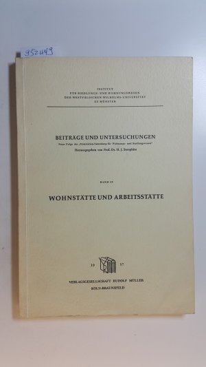 antiquarisches Buch – Dieter Pradel – Wohnstätte und Arbeitsstätte : Wirtschaftliche u. soziale Probleme d. Zuordnung