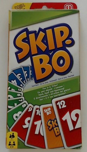 Mattel Games Skip-BO, Kartenspiele für die Famile, Perfekt als Kinderspiel, Reisespiel oder Spiel für Erwachsene, Gesellschaftsspiel, für 2-6 Spieler, ab 7 Jahren, 52370