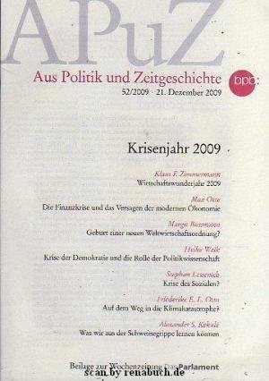 gebrauchtes Buch – Aus Politik und Zeitgeschichte 52/2009