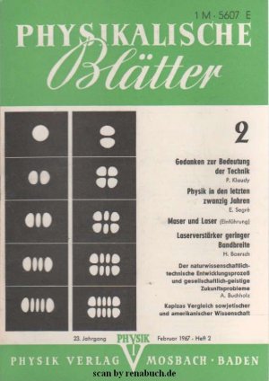 antiquarisches Buch – Physikalische Blätter, Ausgabe 2/1967 antiquarisches Buch – Physikalische Blätter, Ausgabe 2/1967