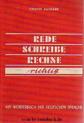 antiquarisches Buch – Rede, Schreibe, Rechne richtig