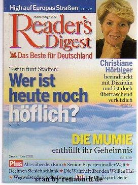 Readers Digest, Ausgabe September 2001