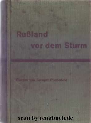 antiquarisches Buch – Semjon Rosenfeld – Rußland vor dem Sturm