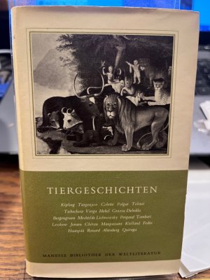 antiquarisches Buch – Meier, Walther  – Tiergeschichten. (= Manesse Bibliothek der Weltliteratur). Herausgegeben von Walther Meier.