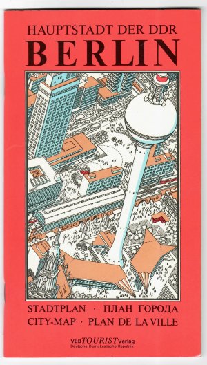 Berlin - Hauptstadt der DDR Stadtplan, Plan Goroda, City Map, Plan de la Ville, Maßstab ca 1 : 25000, Stadtinformationen und Straßenverzeichnis