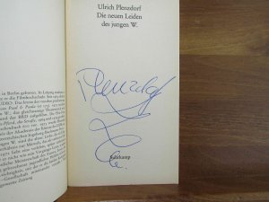 gebrauchtes Buch – Ulrich Plenzdorf – SIGNIERT Die neuen Leiden des jungen W. /// Autogramm Autograph signiert signed signee