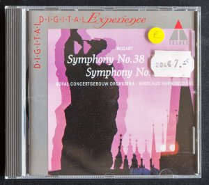 CD Mozart Sinfonien 38 & 39 • Concertgebouw Orchestra NIKOLAUS HARNONCOURT