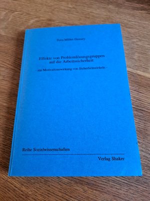 Effekte von Problemlösungsgruppen auf die Arbeitssicherheit - zur Motivationswirkung von Sicherheitszirkeln