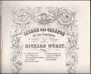 7. Der Schatz [Wo ein blaues Flämmchen leuchtet, Forck] / 8. Liebespredigt [Was singet und sagt ihr mir Vögelein, Rückert] / 9. Ich bin der Sturm [Geibel […]