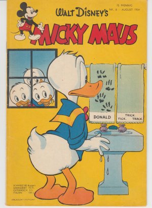 Micky Maus: Jahrgang 1954 / Nr. 8 - sehr guter Zustand