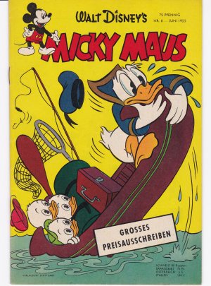 Micky Maus: Jahrgang 1955 / Nr. 6 - sehr guter Zustand