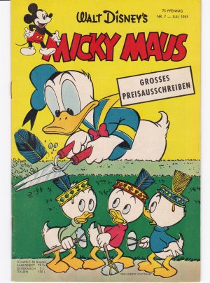 Micky Maus: Jahrgang 1955 / Nr. 7 - sehr guter Zustand