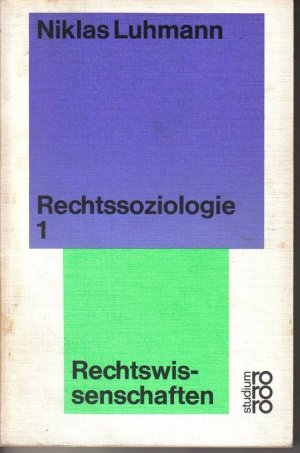 gebrauchtes Buch – Niklas Luhmann – Rechtssoziologie 1