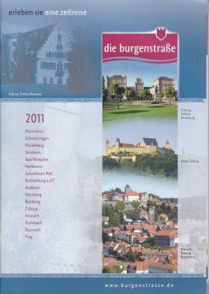 gebrauchtes Buch – Die Burgenstraße - Von Mannheim nach Prag