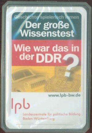 neues Spiel – Wie war das in der DDR? Der große Wissenstest - Geschichte spielerisch lernen