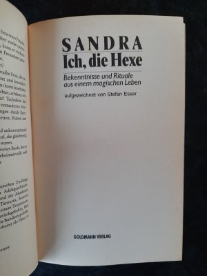 gebrauchtes Buch – Sandra – Ich, die Hexe. Bekenntnisse und Rituale aus einem magischen Leben.