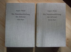 Die Staatshaushaltung der Athener. [Nachdr.] der 3. Aufl. [1886], hrsg. und mit Anmerkungen begleitet von Max Fränkel. 2 Bde.