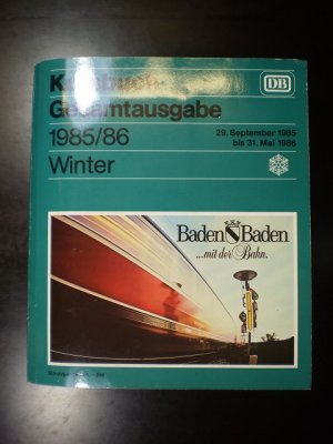 Kursbuch Gesamtausgabe. Winterausgabe (29. Sept. 1985 - 31. Mai 1986)