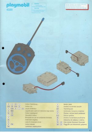 gebrauchtes Buch – Playmobil – Playmobil® - Bauplan / Anleitung - DIN A 4 - 4320 - Kompakt RC Modul Set