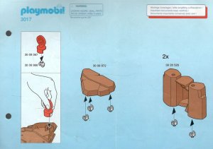 Playmobil® - Bauplan / Anleitung - DIN A 5 - 3017 - Schatzhöhle