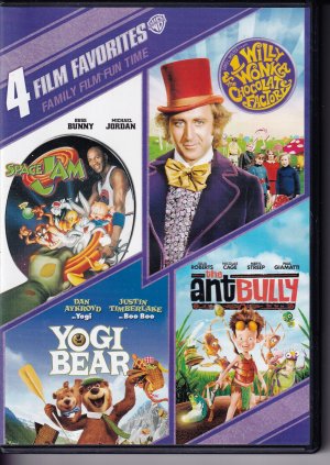 4 Film Favorites - Family Film Fun Time - 4 Filme auf DVD - Yogi Bear - Willy Wonka & the Chocolate Factory - The Ant Bully - Space Jam