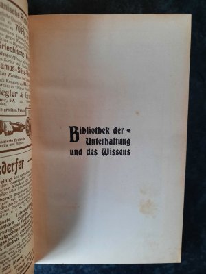 antiquarisches Buch – Bibliothek der Unterhaltung und des Wissens. Jahrgang 1901. 1. Band.