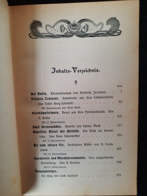 antiquarisches Buch – Bibliothek der Unterhaltung und des Wissens. Jahrgang 1901. 1. Band.