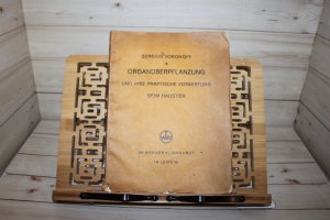 antiquarisches Buch – Sergius Voronoff – Organüberpflanzung und ihre praktische Verwertung beim Haustier. Deutsche Übersetzung von G. Golm.